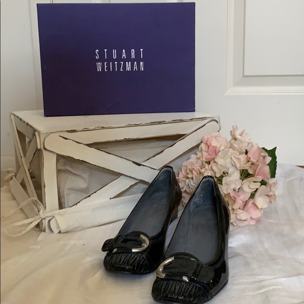 Stuart Weitzman Black Wedges